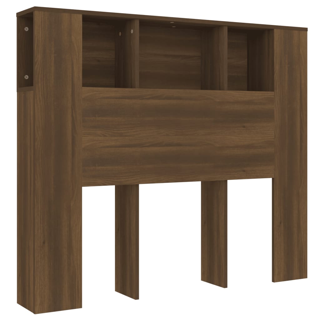 Testiera con Scomparti Rovere Marrone 120x18,5x102,5 cm - homemem39