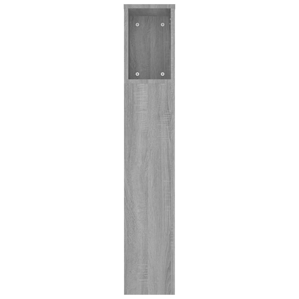 Testiera con Scomparti Grigio Sonoma 220x18,5x104,5 cm - homemem39