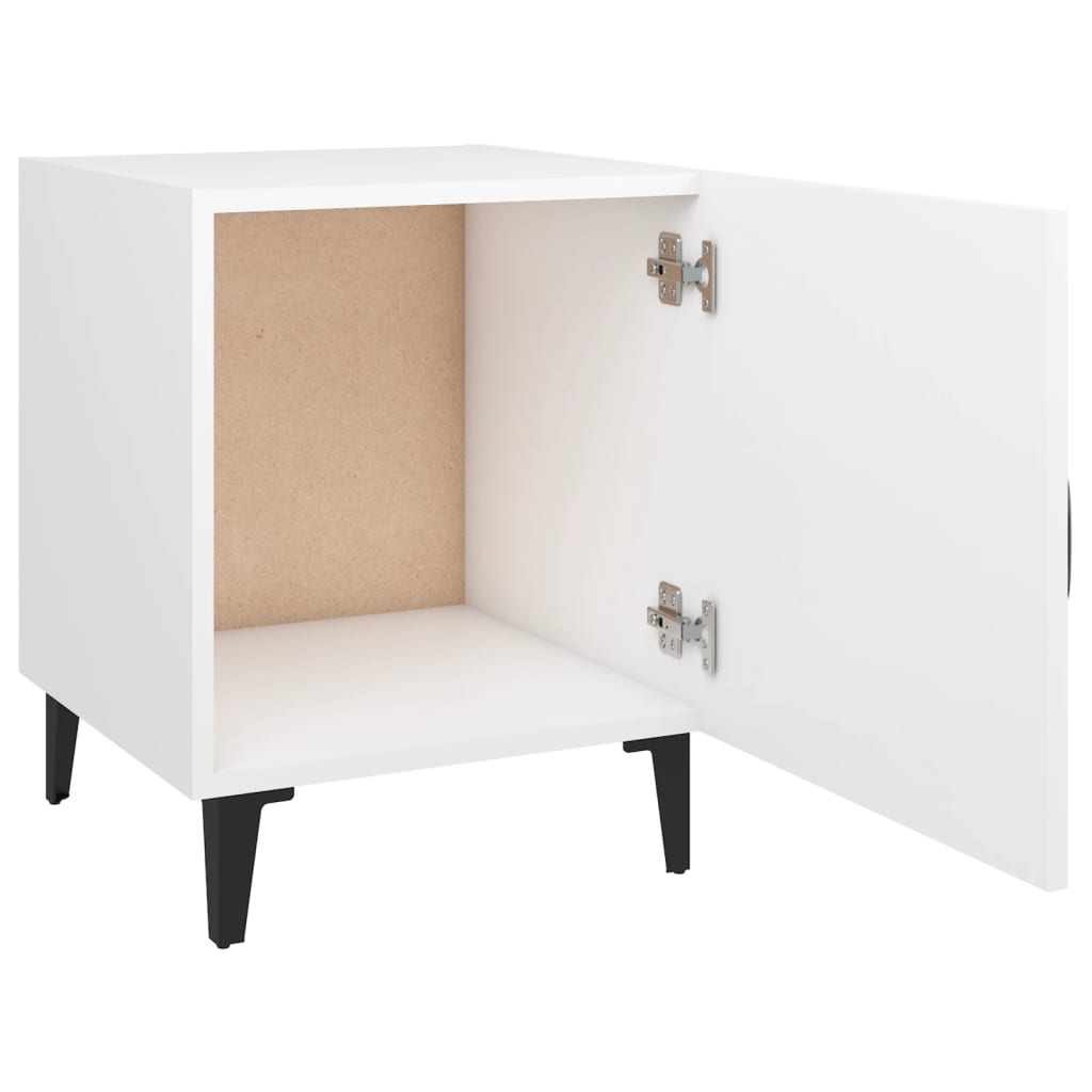 Comodino Bianco in Legno Multistrato - homemem39