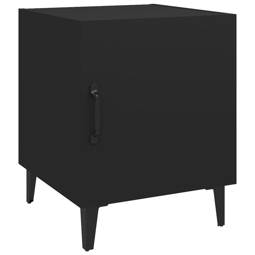 Comodino Nero in Legno Multistrato - homemem39