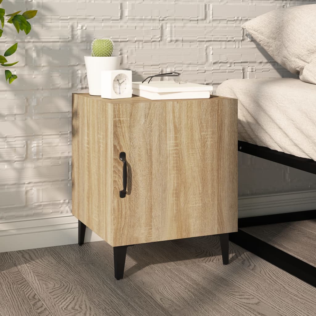Comodini 2 pz Rovere Sonoma in Legno Multistrato - homemem39