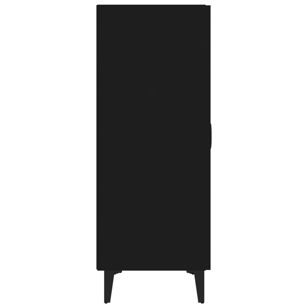 Credenza Nera 70x34x90 cm in Legno Multistrato - homemem39