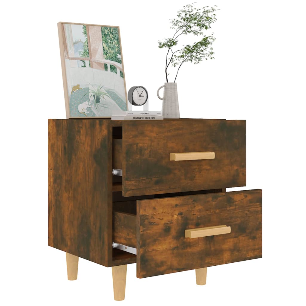 Comodini 2 pz in Rovere Fumo 40x35x47,5 cm - homemem39