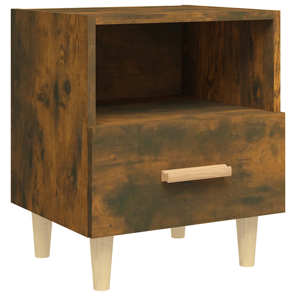 Comodini 2 pz Rovere Fumo 40x35x47 cm - homemem39