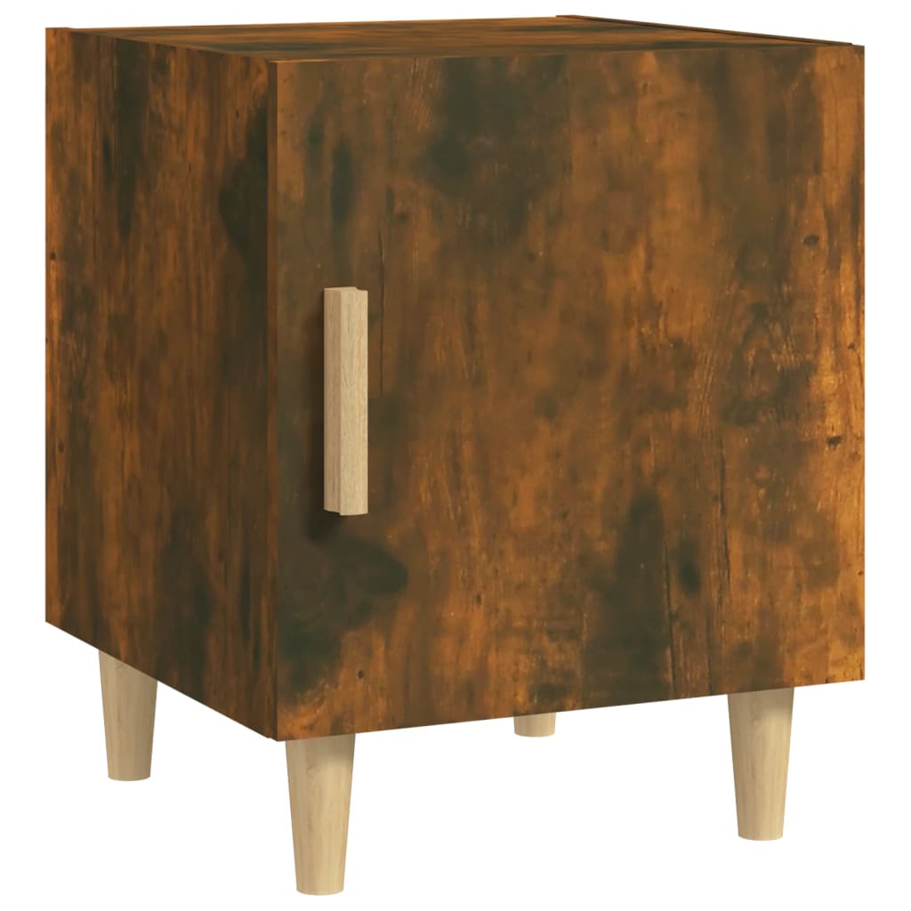 Comodini 2 pz Rovere Fumo in Legno Multistrato - homemem39