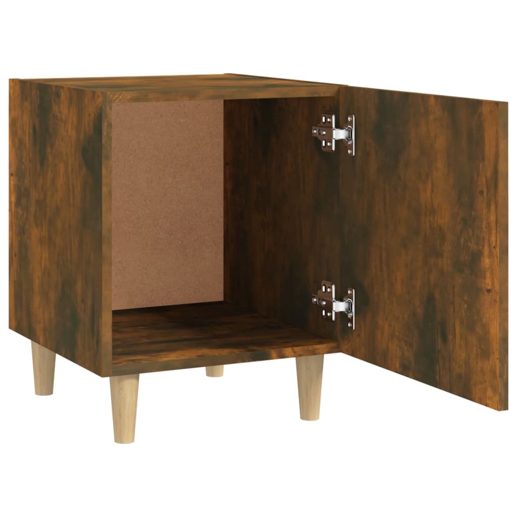Comodini 2 pz Rovere Fumo in Legno Multistrato - homemem39
