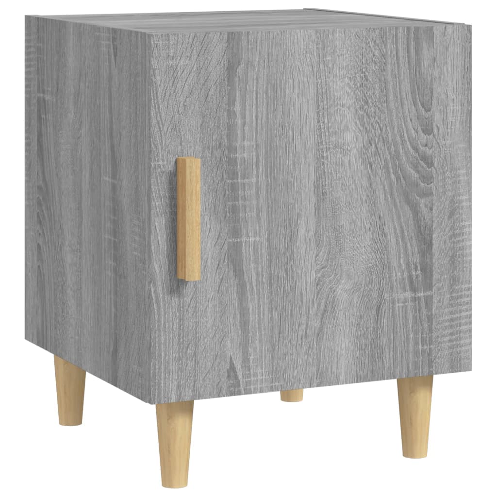 Comodini 2 pz Grigio Sonoma in Legno Multistrato - homemem39