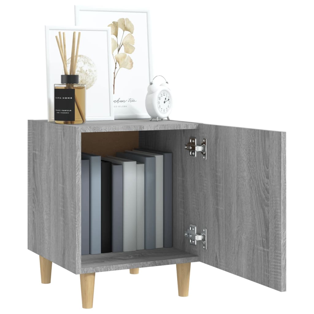 Comodini 2 pz Grigio Sonoma in Legno Multistrato - homemem39