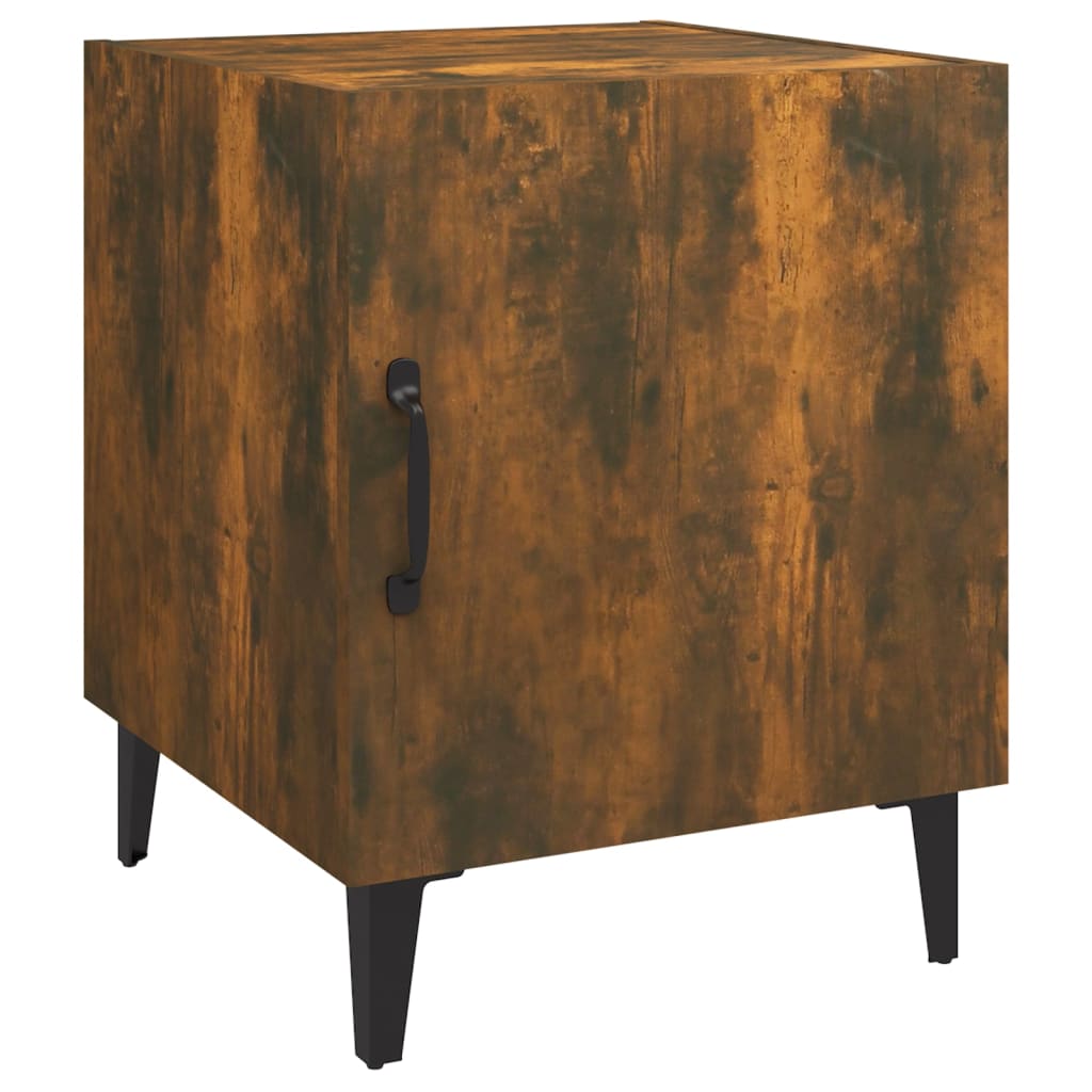 Comodino Rovere Fumo in Legno Multistrato - homemem39