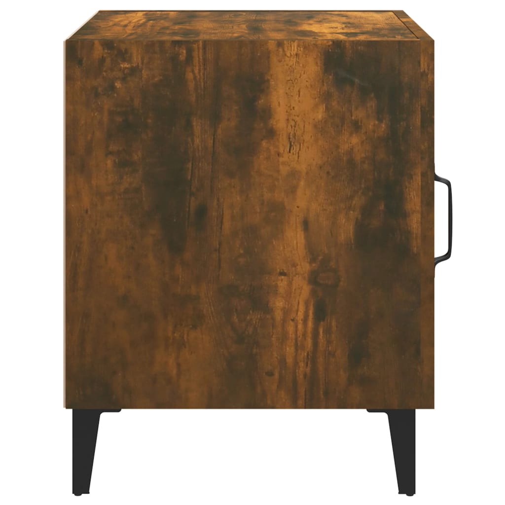 Comodini 2 pz Rovere Fumo in Legno Multistrato - homemem39