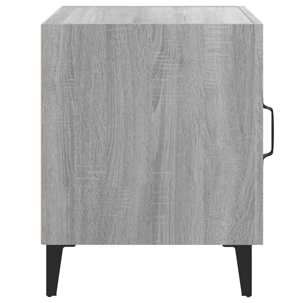 Comodini 2 pz Grigio Sonoma in Legno Multistrato - homemem39