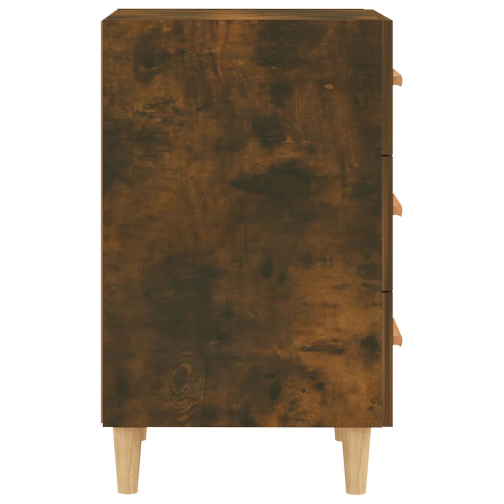 Comodino Rovere Fumo 40x40x66 cm in Legno Multistrato - homemem39