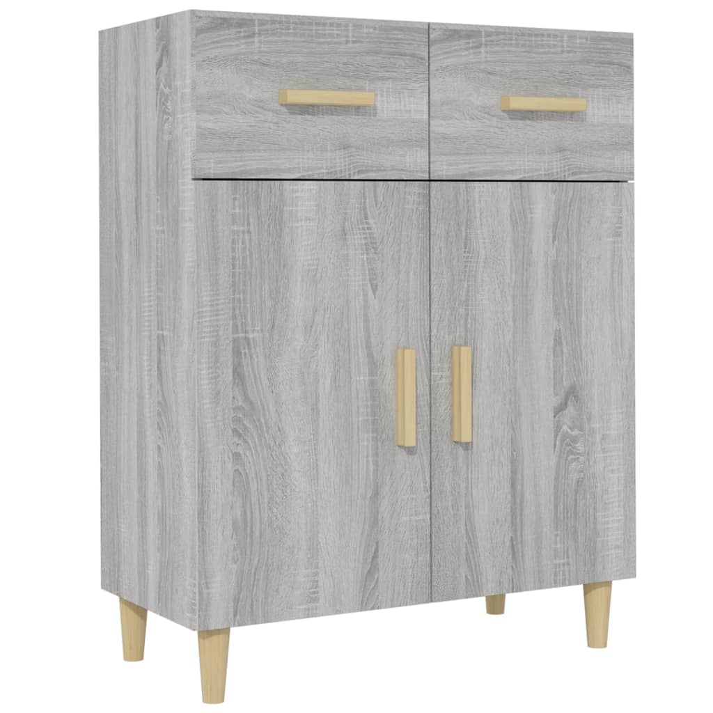 Credenza Grigio Sonoma 69,5x34x89 cm in Legno Multistrato - homemem39