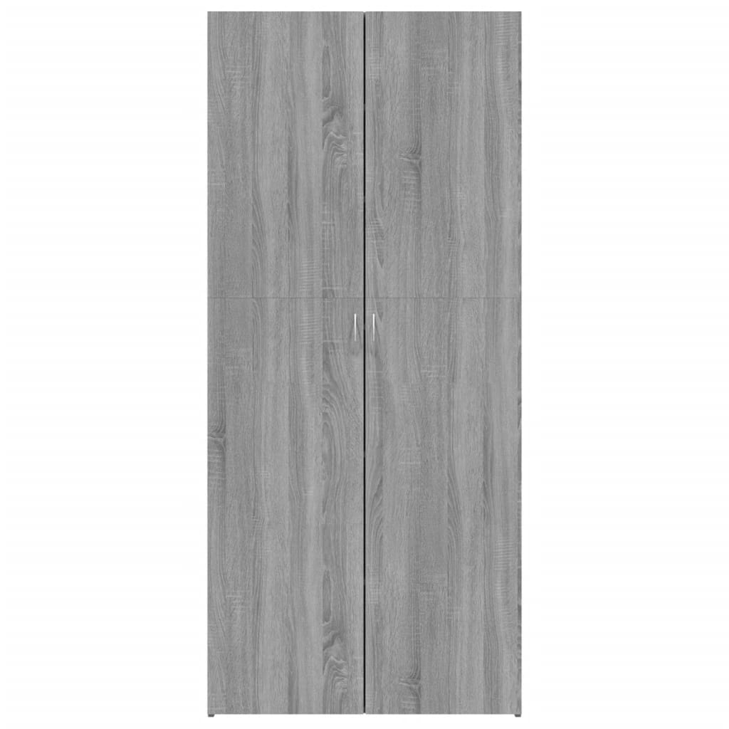 Scarpiera Grigio Sonoma 80x35,5x180 cm in Legno Multistrato - homemem39