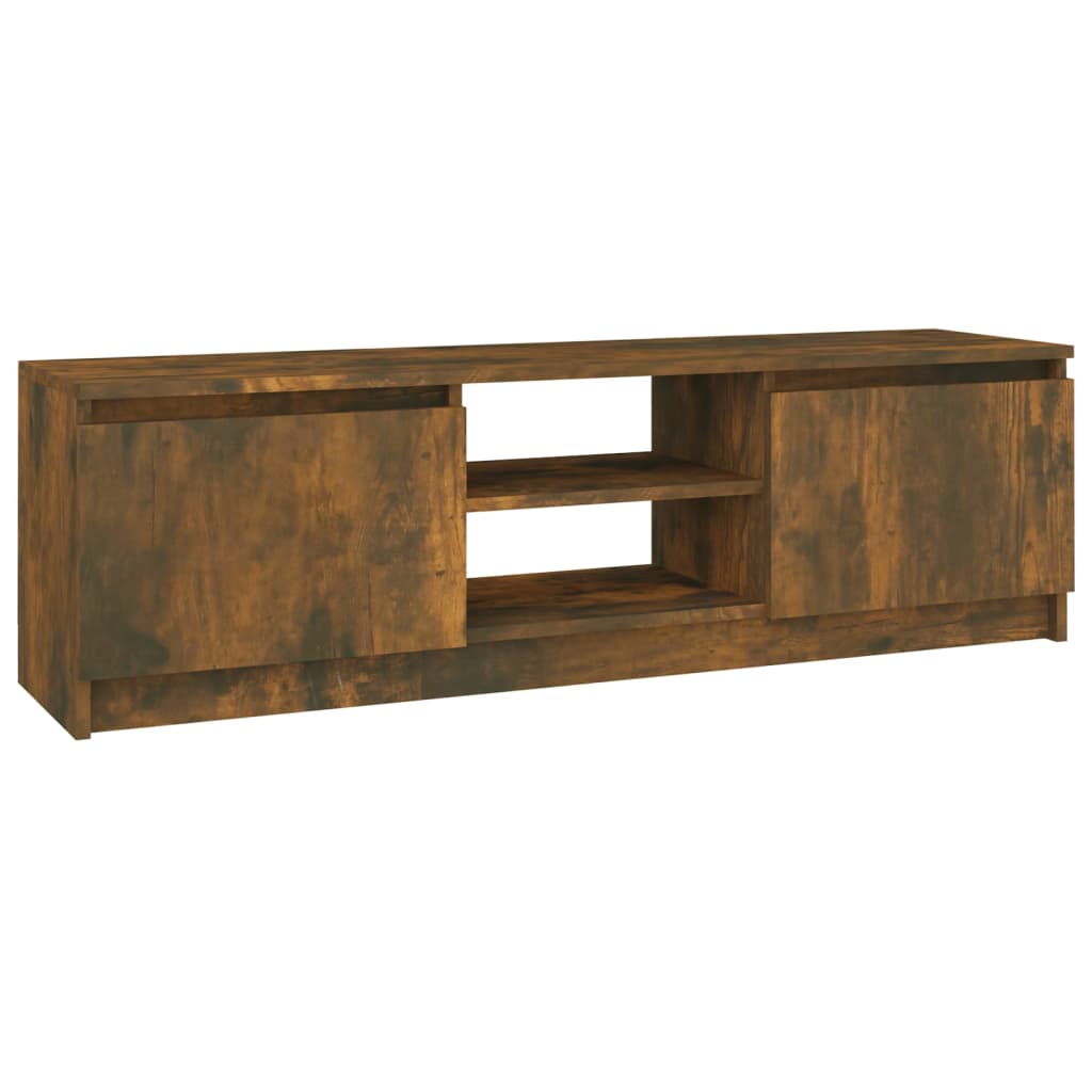 Mobile TV Rovere Fumo 120x30x35,5 cm in Legno Multistrato - homemem39