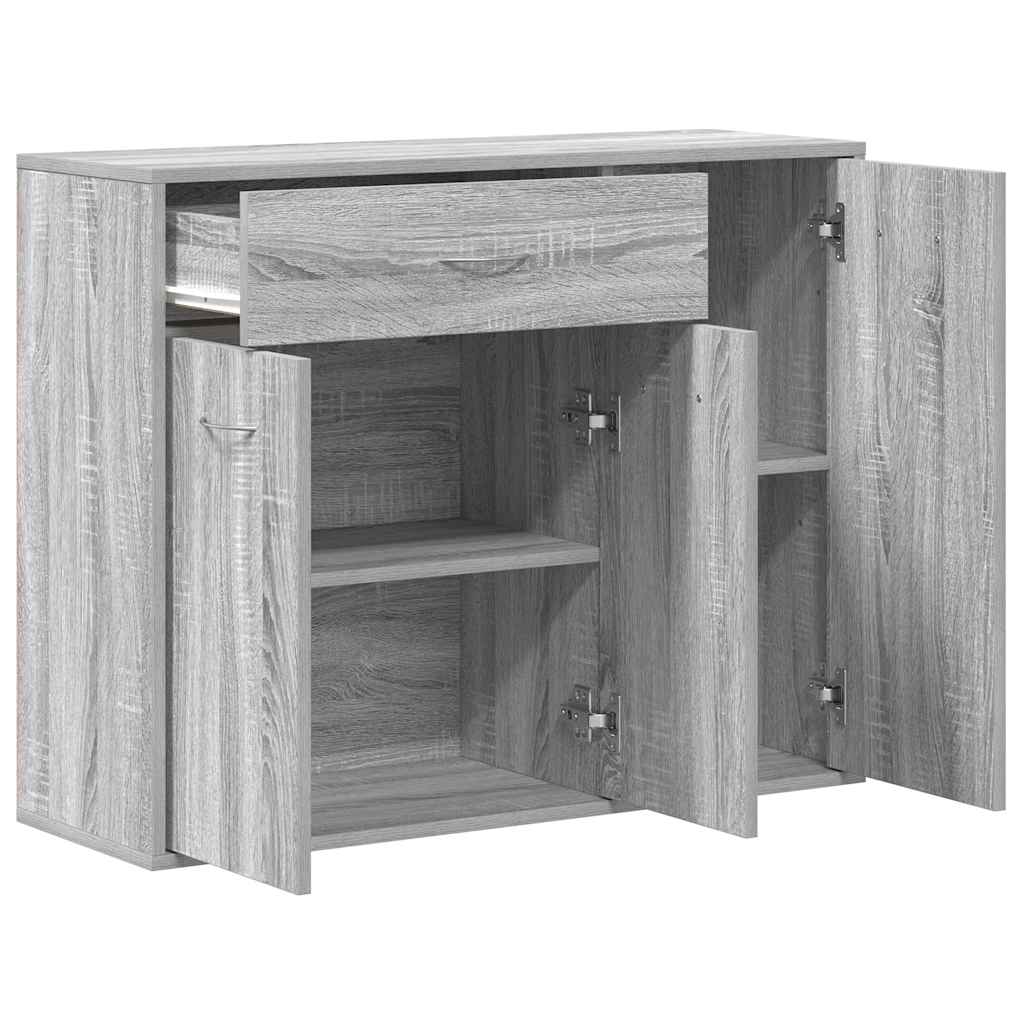 Credenza Grigio Sonoma 88x30x70 cm in Legno Ingegnerizzato - homemem39