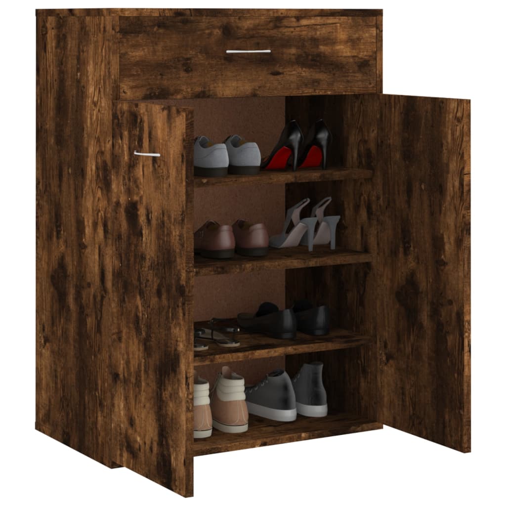 Scarpiera Rovere Fumo 60x35x84 cm in Legno Multistrato - homemem39