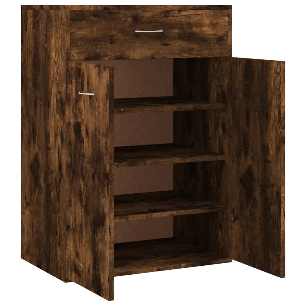 Scarpiera Rovere Fumo 60x35x84 cm in Legno Multistrato - homemem39