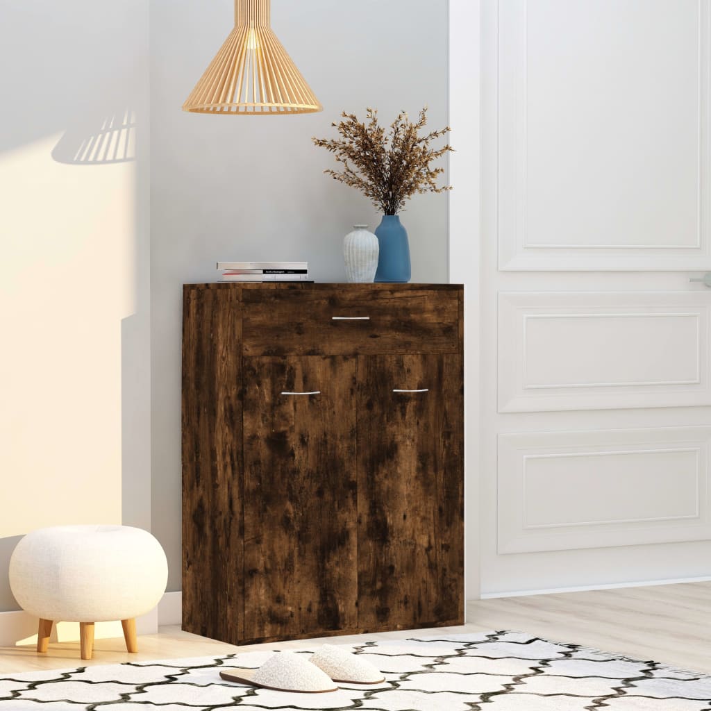 Scarpiera Rovere Fumo 60x35x84 cm in Legno Multistrato - homemem39