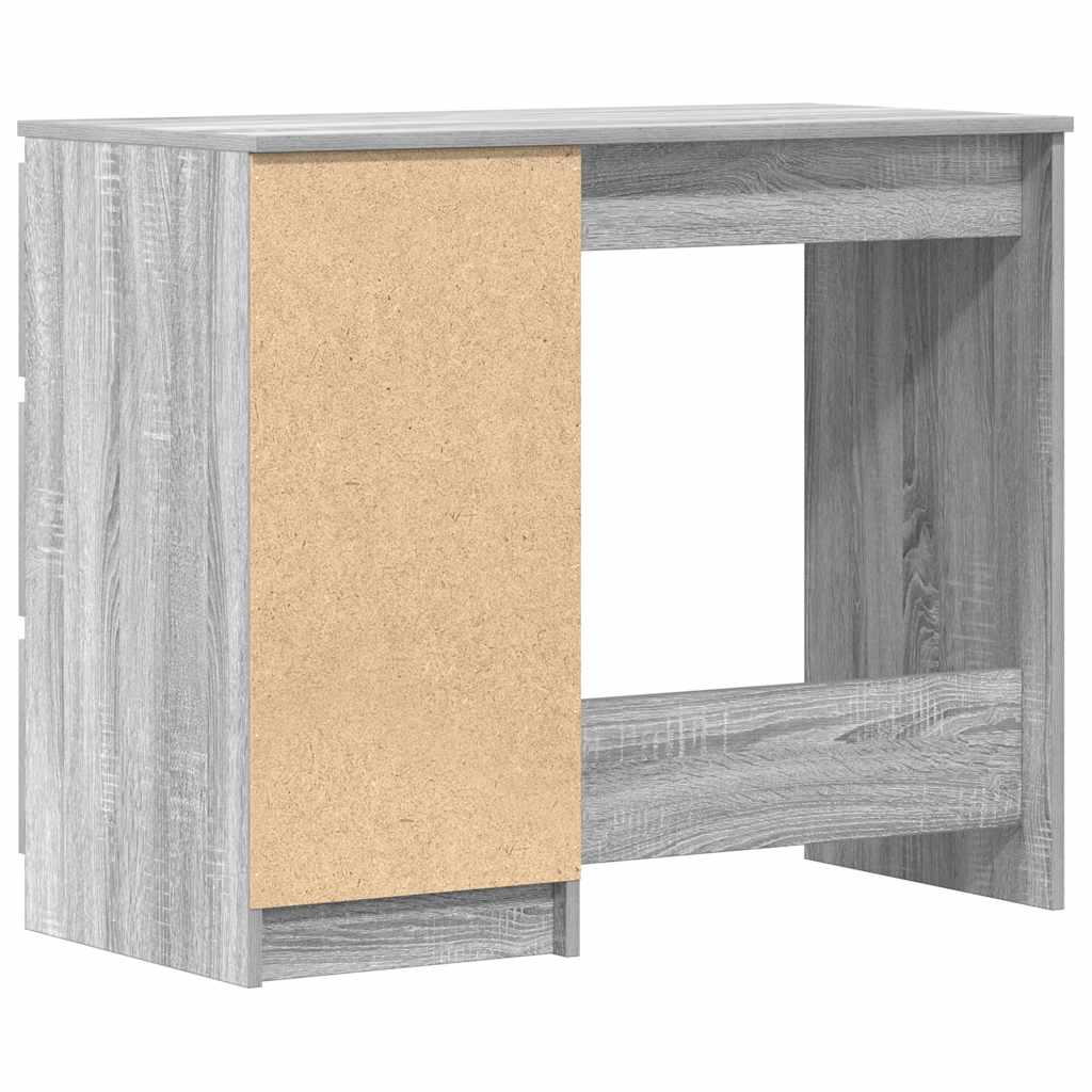 Scrivania Grigio Sonoma 90x45x76 cm in Legno Multistrato - homemem39
