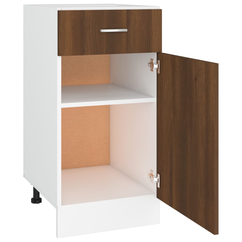 Mobile con Cassetto “Lyon” Rovere Marrone 40x46x81,5