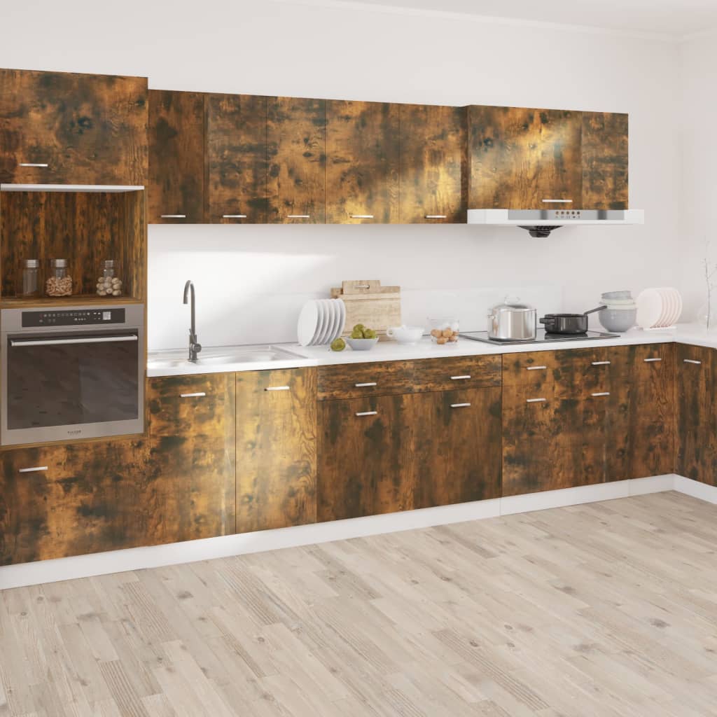 Mobile con Cassetto “Lyon” Rovere Fumo 50x46x81,5 cm - homemem39