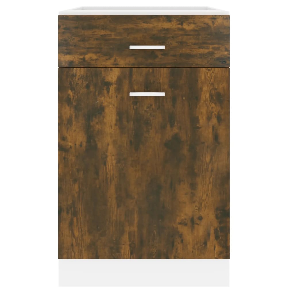 Mobile con Cassetto “Lyon” Rovere Fumo 50x46x81,5 cm - homemem39