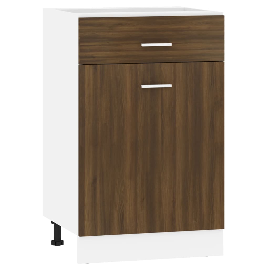 Mobile con Cassetto “Lyon” Rovere Marrone 50x46x81,5 - homemem39