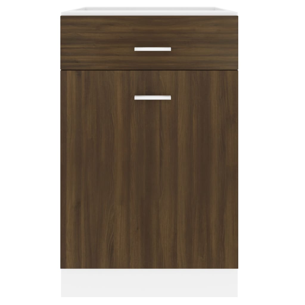 Mobile con Cassetto “Lyon” Rovere Marrone 50x46x81,5 - homemem39