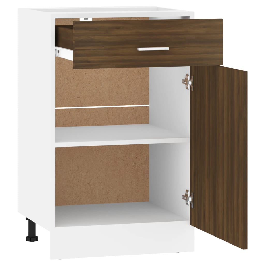 Mobile con Cassetto “Lyon” Rovere Marrone 50x46x81,5 - homemem39