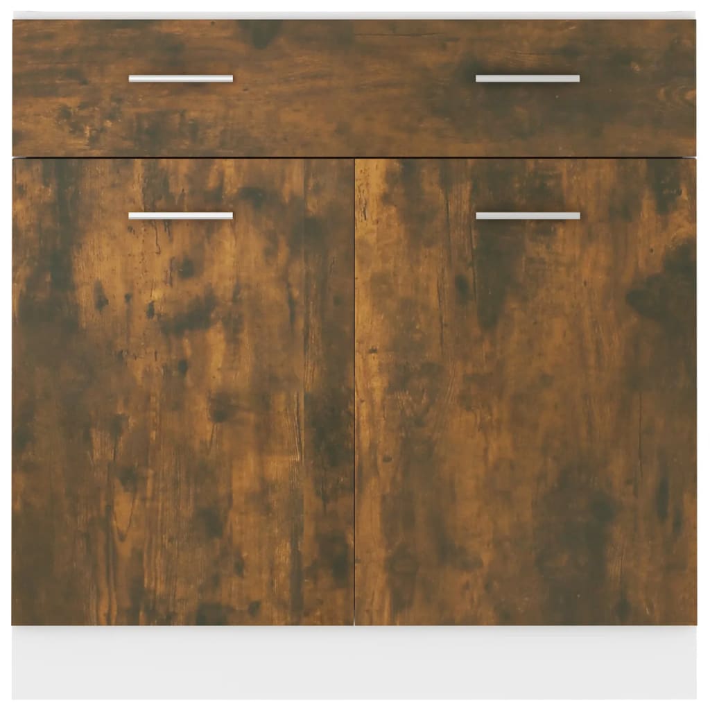 Mobile con Cassetto “Lyon” Rovere Fumo 80x46x81,5 cm - homemem39