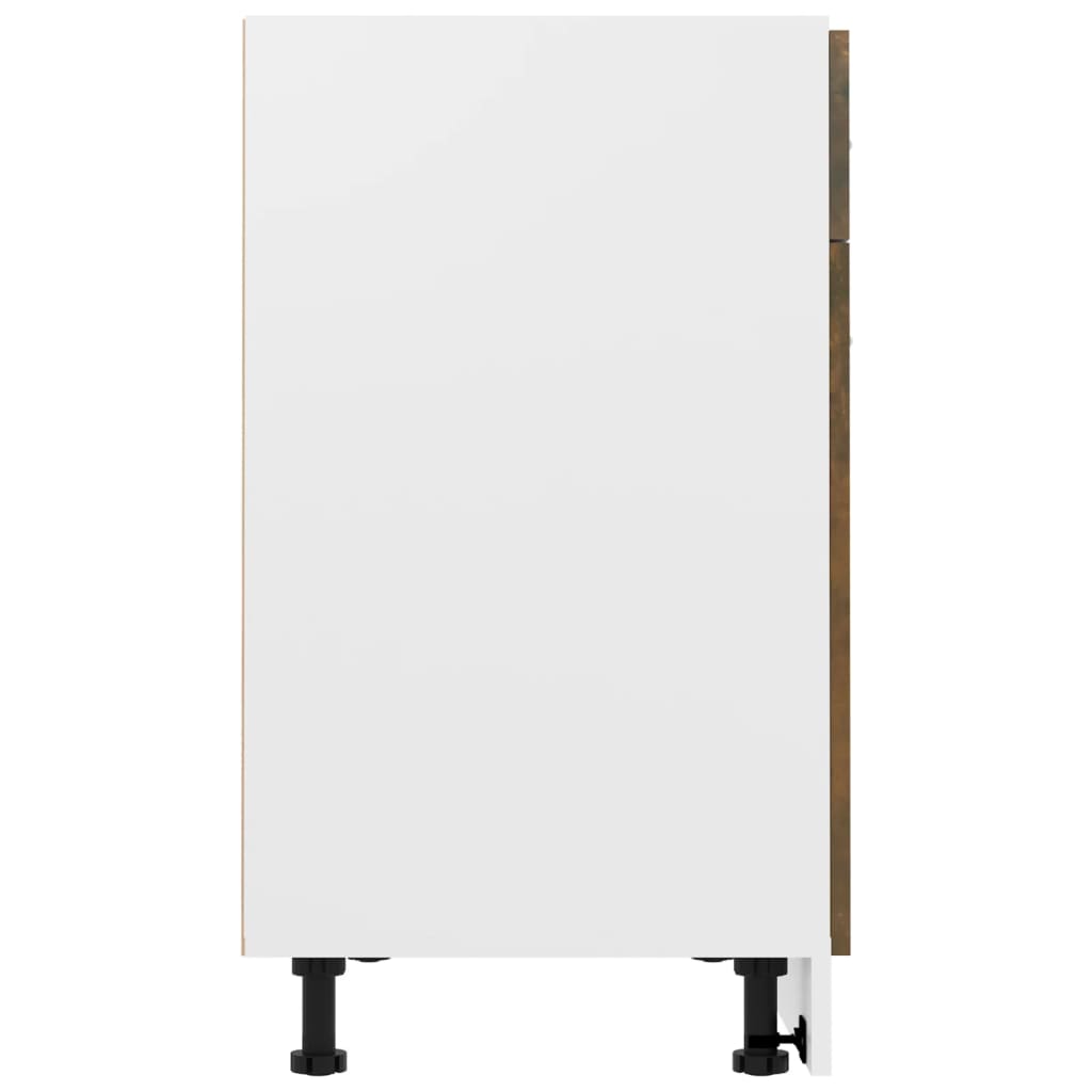 Mobile con Cassetto “Lyon” Rovere Fumo 80x46x81,5 cm - homemem39