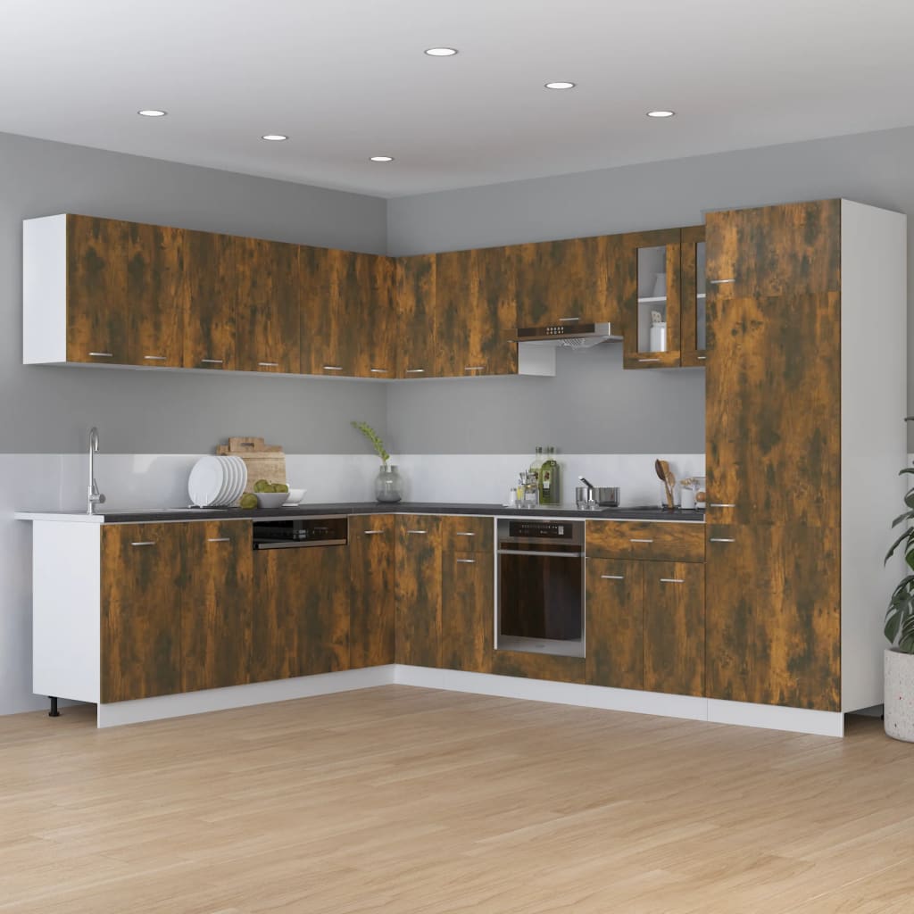 Armadietto Cucina “Lyon” Rovere Fumo 75,5x75,5x81,5 cm - homemem39