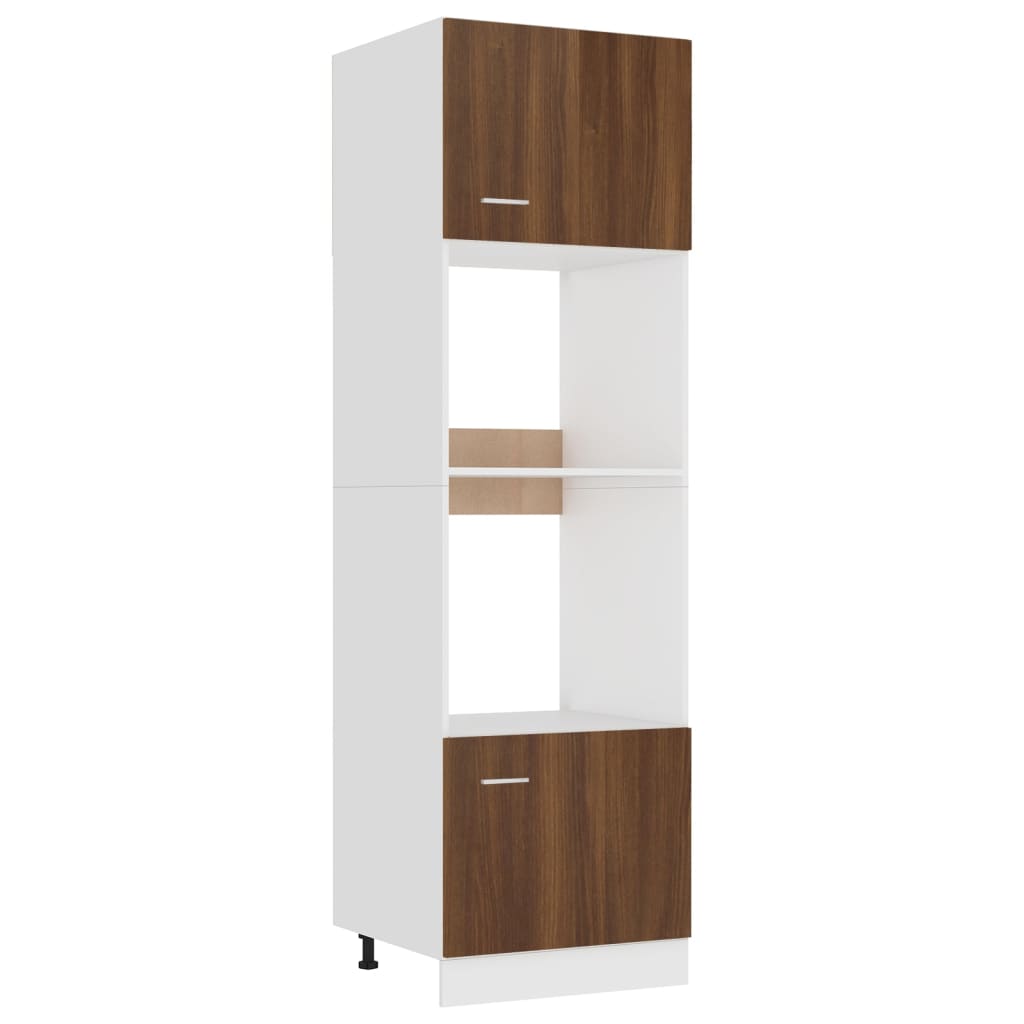 Armadio Microonde “Lyon” Rovere Marrone 60x57x207 cm - homemem39