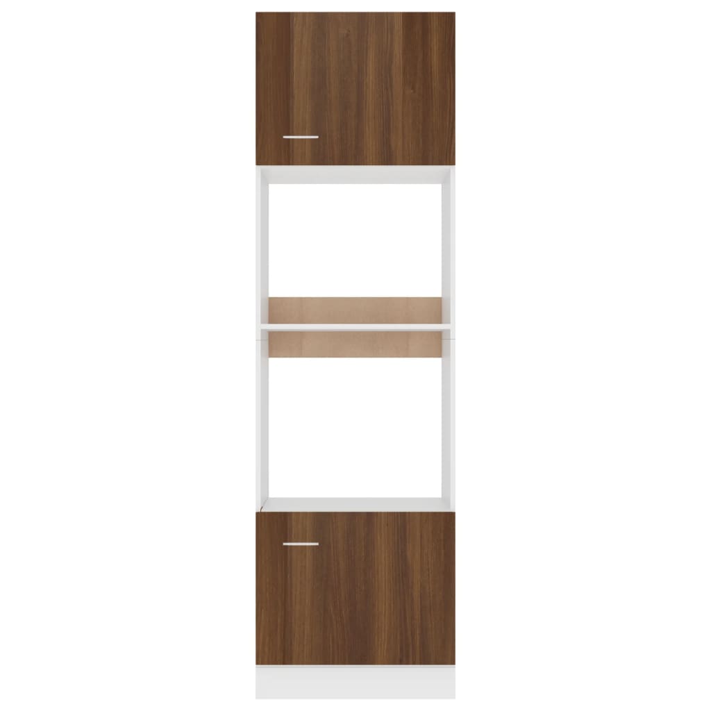 Armadio Microonde “Lyon” Rovere Marrone 60x57x207 cm - homemem39