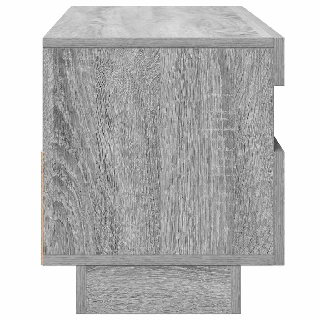 Mobile Porta TV con Luci LED Grigio Sonoma 100x35x40 cm - homemem39