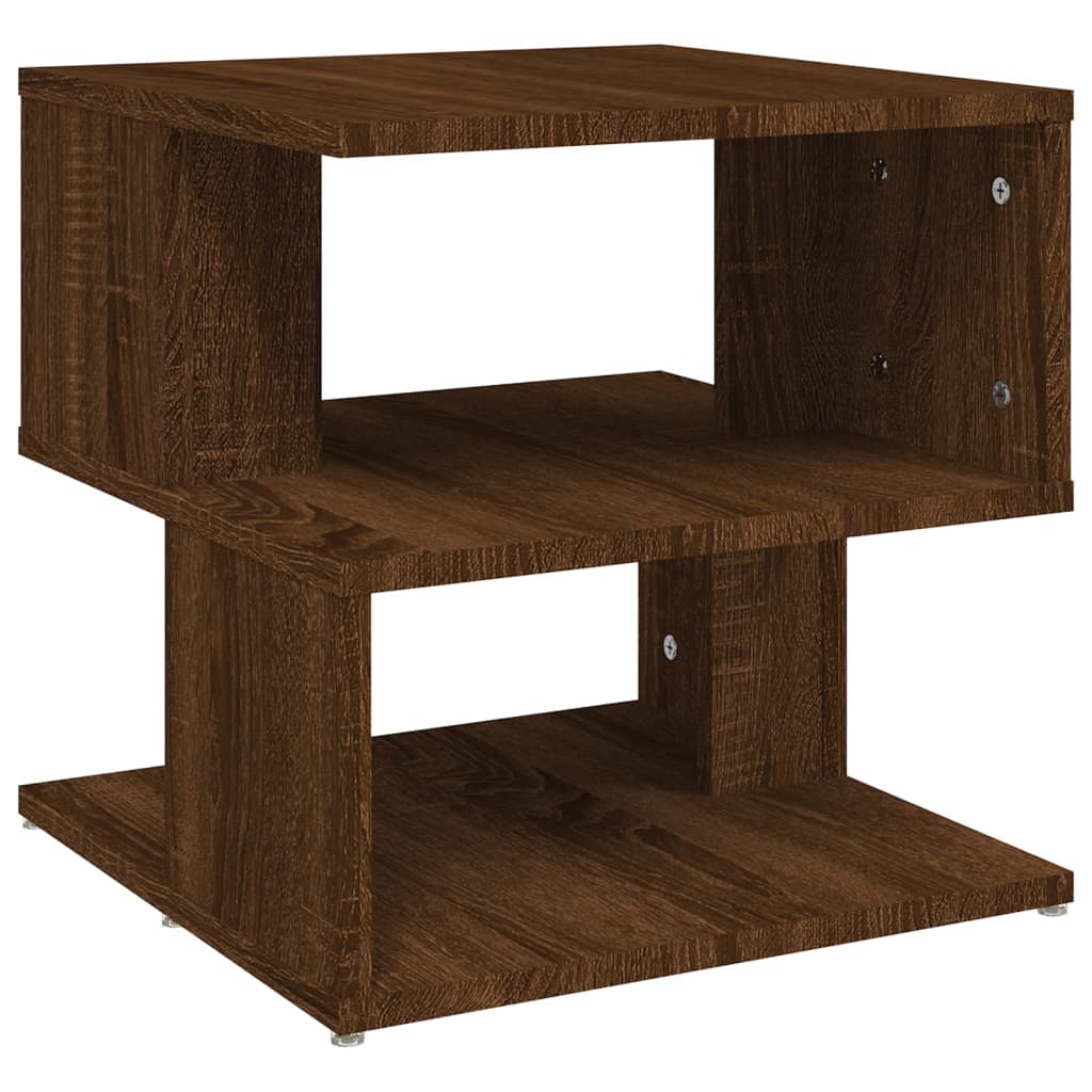 Tavolino da Salotto Rovere Marrone 40x40x40cm Legno Multistrato - homemem39