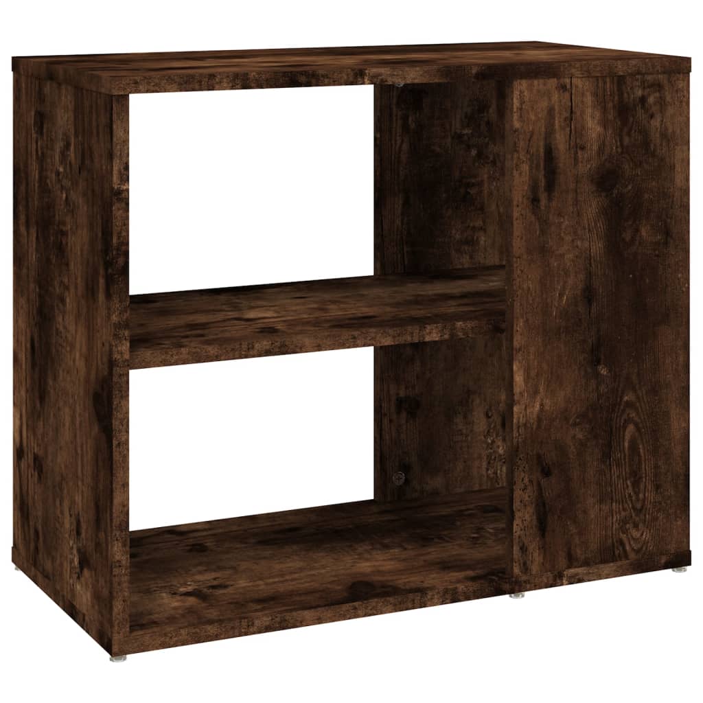 Mobiletto Laterale Rovere Fumo 60x30x50 cm in Legno Multistrato - homemem39