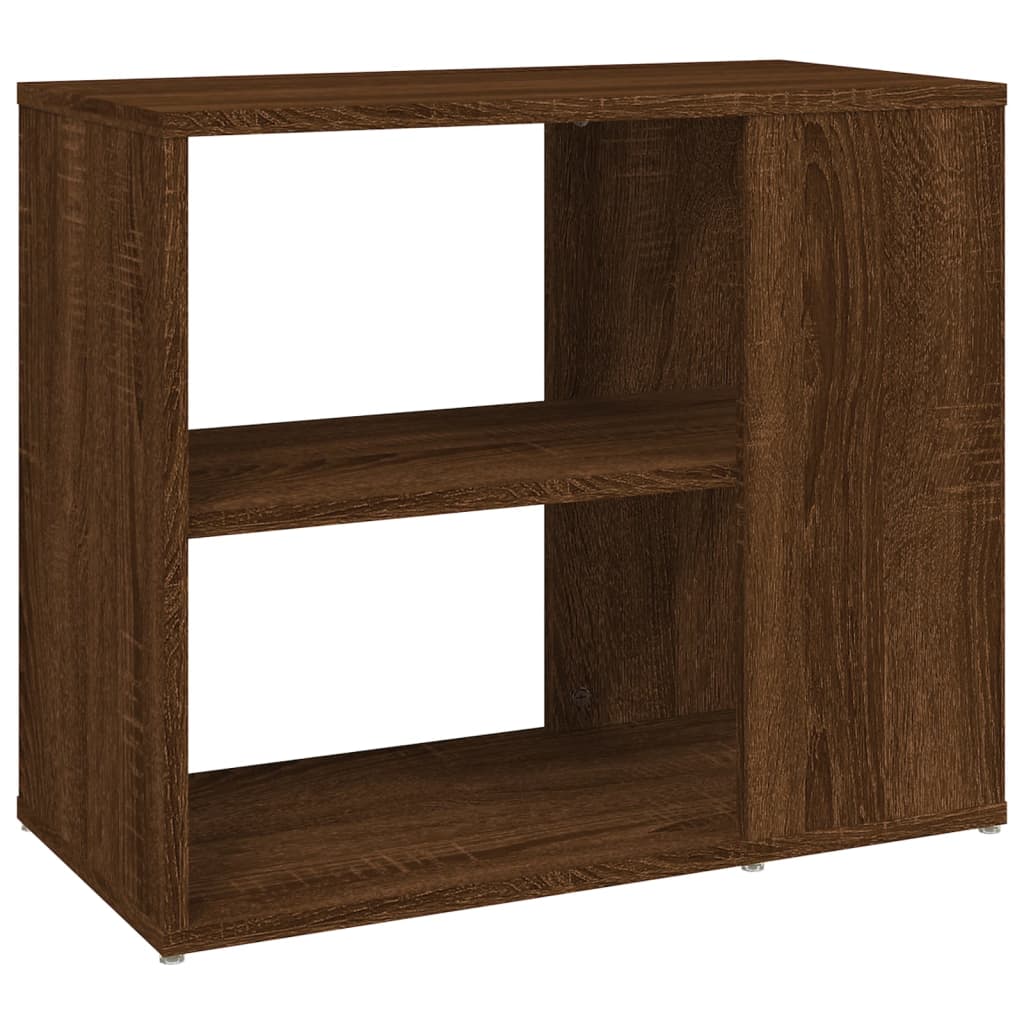 Mobiletto Laterale Rovere Marrone 60x30x50 cm Legno Multistrato - homemem39