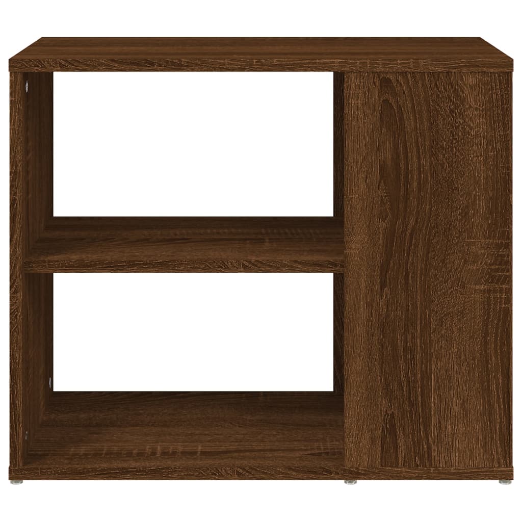 Mobiletto Laterale Rovere Marrone 60x30x50 cm Legno Multistrato - homemem39