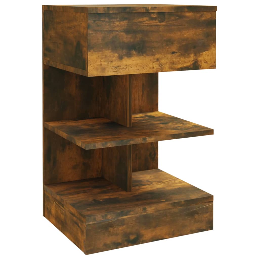 Comodini 2 pz Rovere Fumo 40x35x65 cm in Legno Multistrato - homemem39