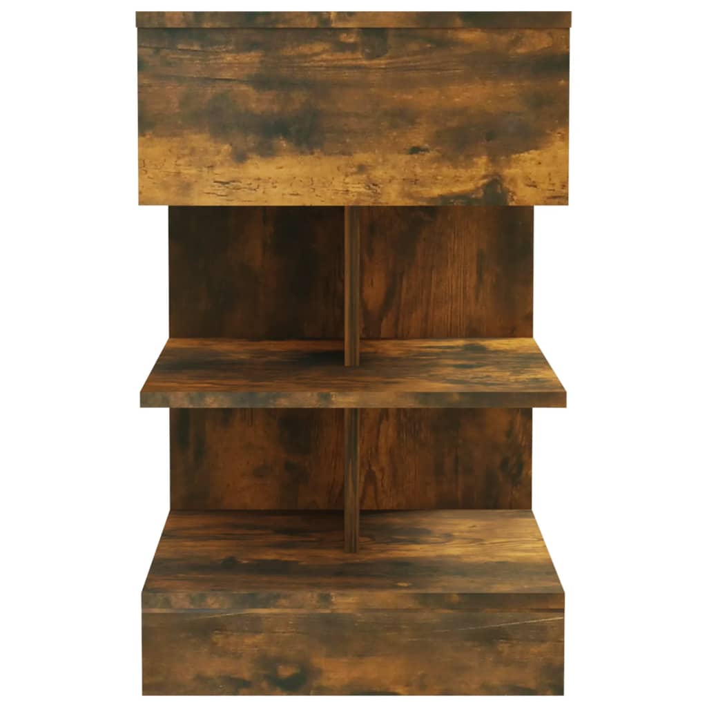 Comodini 2 pz Rovere Fumo 40x35x65 cm in Legno Multistrato - homemem39
