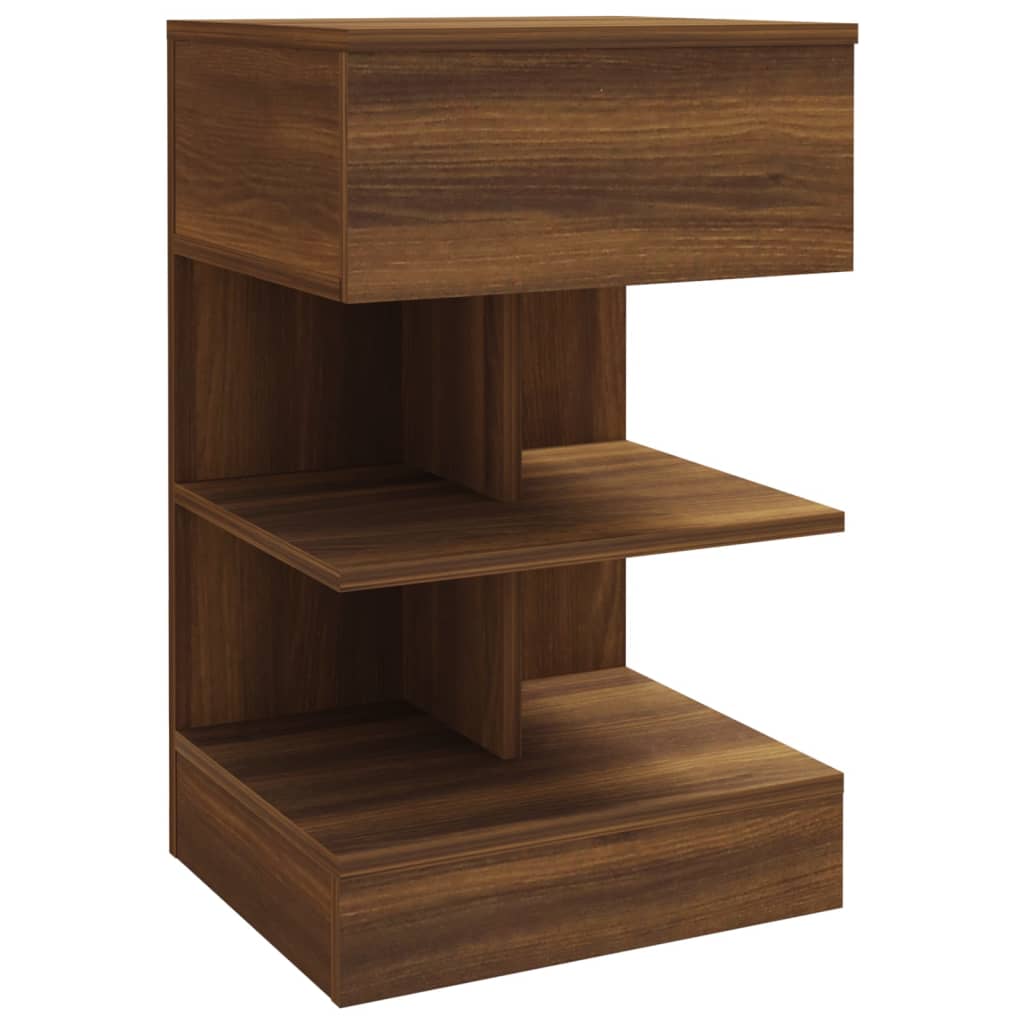 Comodini 2 pz Rovere Marrone 40x35x65 cm in Legno Multistrato - homemem39
