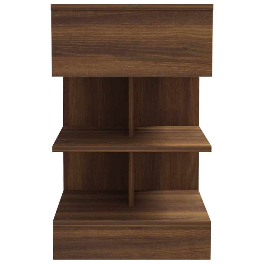 Comodini 2 pz Rovere Marrone 40x35x65 cm in Legno Multistrato - homemem39