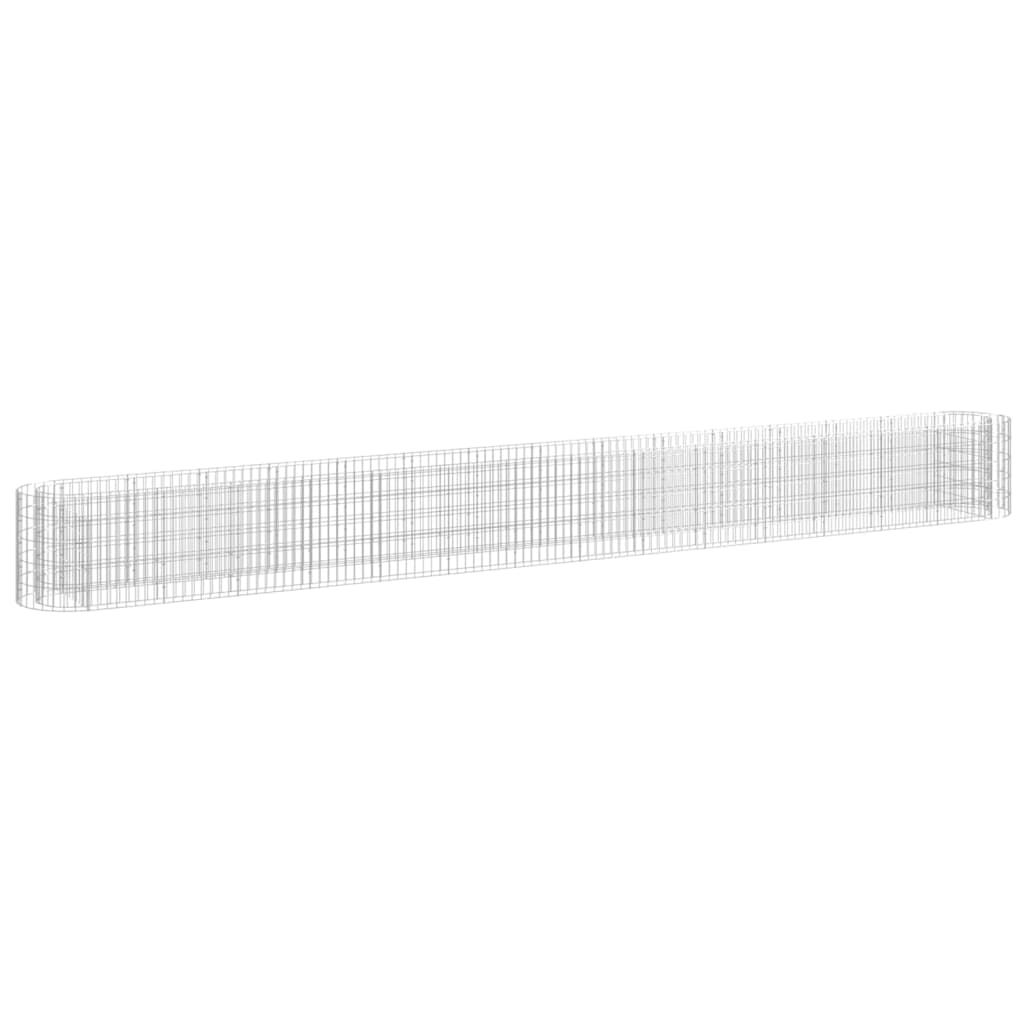 Gabbione con Letto Rialzato in Acciaio Zincato 540x50x50 cm - homemem39