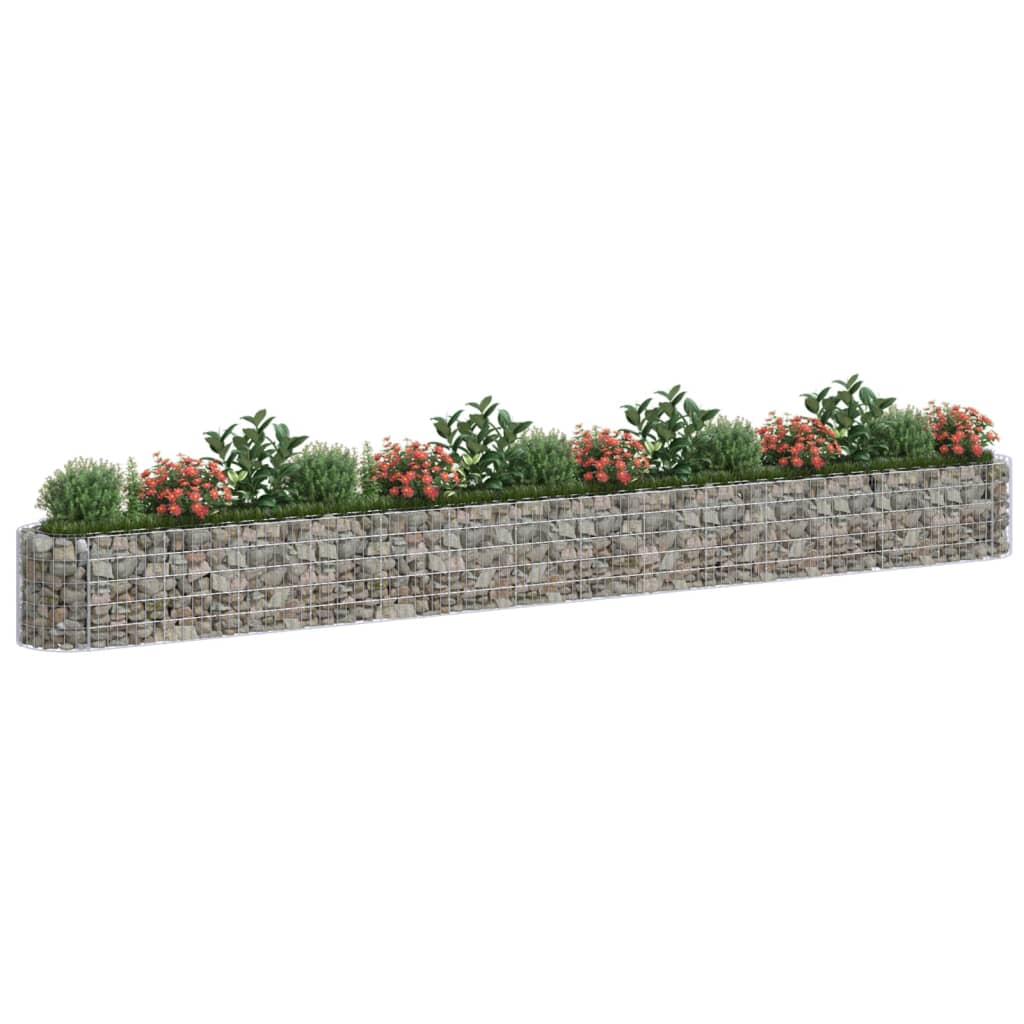 Gabbione con Letto Rialzato in Acciaio Zincato 540x50x50 cm - homemem39