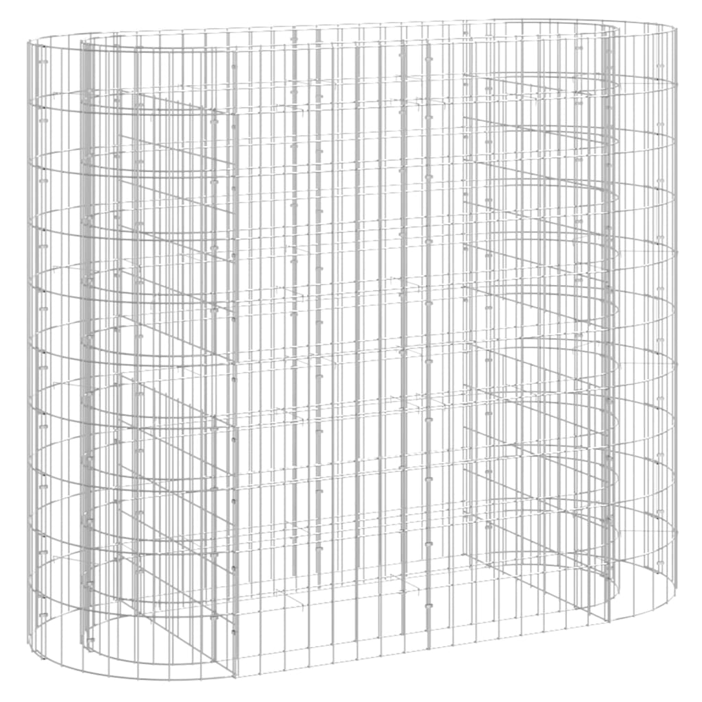 Gabbione con Letto Rialzato in Acciaio Zincato 120x50x100 cm - homemem39