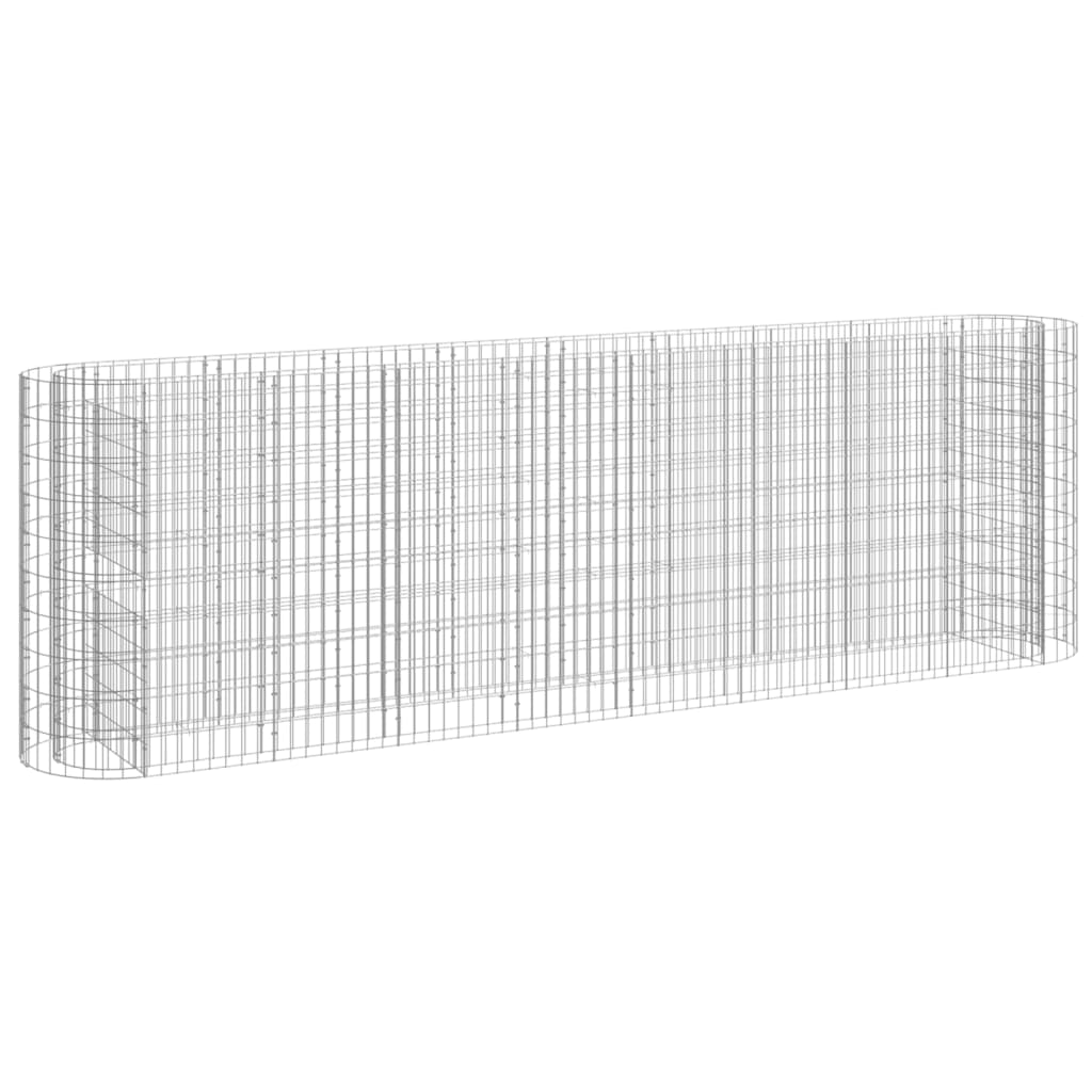 Gabbione con Letto Rialzato in Acciaio Zincato 330x50x100 cm - homemem39