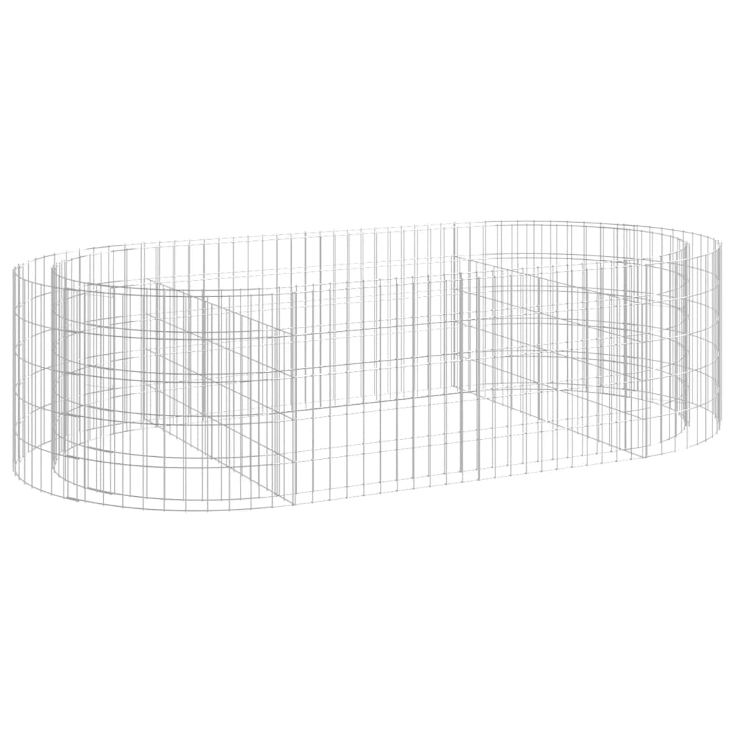 Gabbione con Letto Rialzato in Ferro Zincato 200x100x50 cm - homemem39