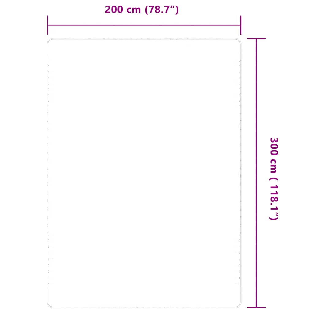 Tappeto di Iuta con Base in Lattice 200x300 cm